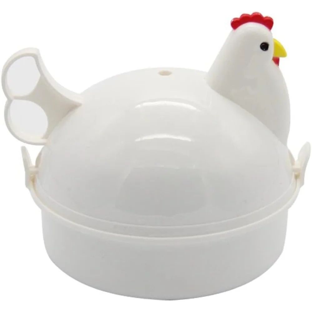 CluckCook Microwave Egg Cooker ChickenShaped Rapid Egg Maker For Soft Or Firm Eggs 0