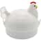 CluckCook Microwave Egg Cooker ChickenShaped Rapid Egg Maker For Soft Or Firm Eggs 0