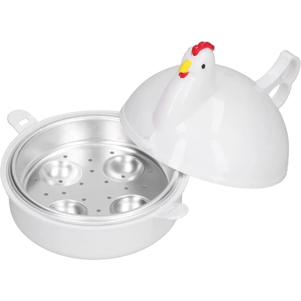 CluckCook Microwave Egg Cooker ChickenShaped Rapid Egg Maker For Soft Or Firm Eggs 2
