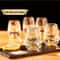 MiniLuxe 15ml Crystal Wine Glass Set Elegant Decorative Drinkware For Celebrations Display 1