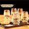 MiniLuxe 15ml Crystal Wine Glass Set Elegant Decorative Drinkware For Celebrations Display 1