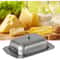 Premium Stainless Steel Butter Dish Storage Container 7Inch Covered Butter Keeper With EasyGrip Li 1