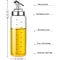 10oz Glass Olive Oil Dispenser Bottle With DripProof Spout And Measuring Scale 6