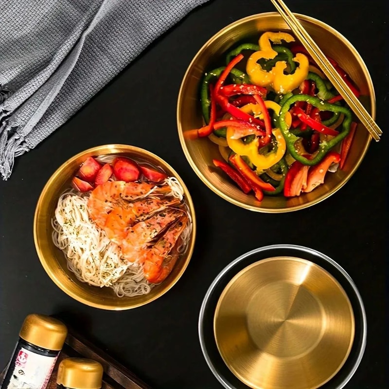 3Piece Stainless Steel Mixing Bowl Set OvenSafe Graduated Salad And Baking Bowls 5