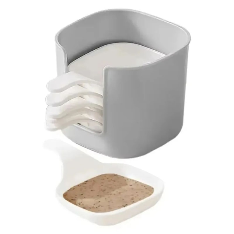6Pack Stackable Dipping Sauce Bowls With Handles Compact Condiment Appetizer Serving Set 0