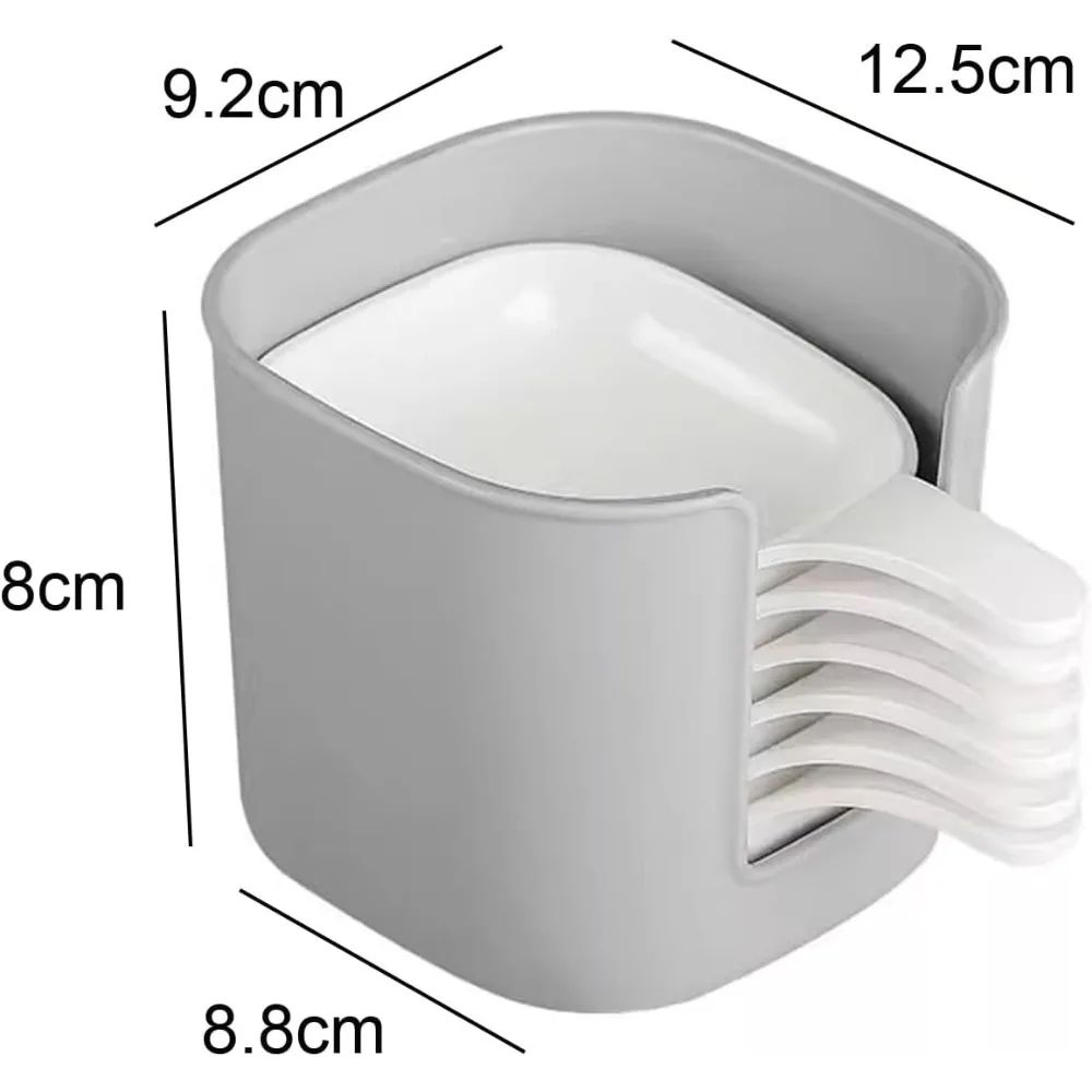 6Pack Stackable Dipping Sauce Bowls With Handles Compact Condiment Appetizer Serving Set 5