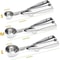 Stainless Steel Ice Cream Scoop With Spring Handle MultiPurpose Food Melon Baller Spoon 1