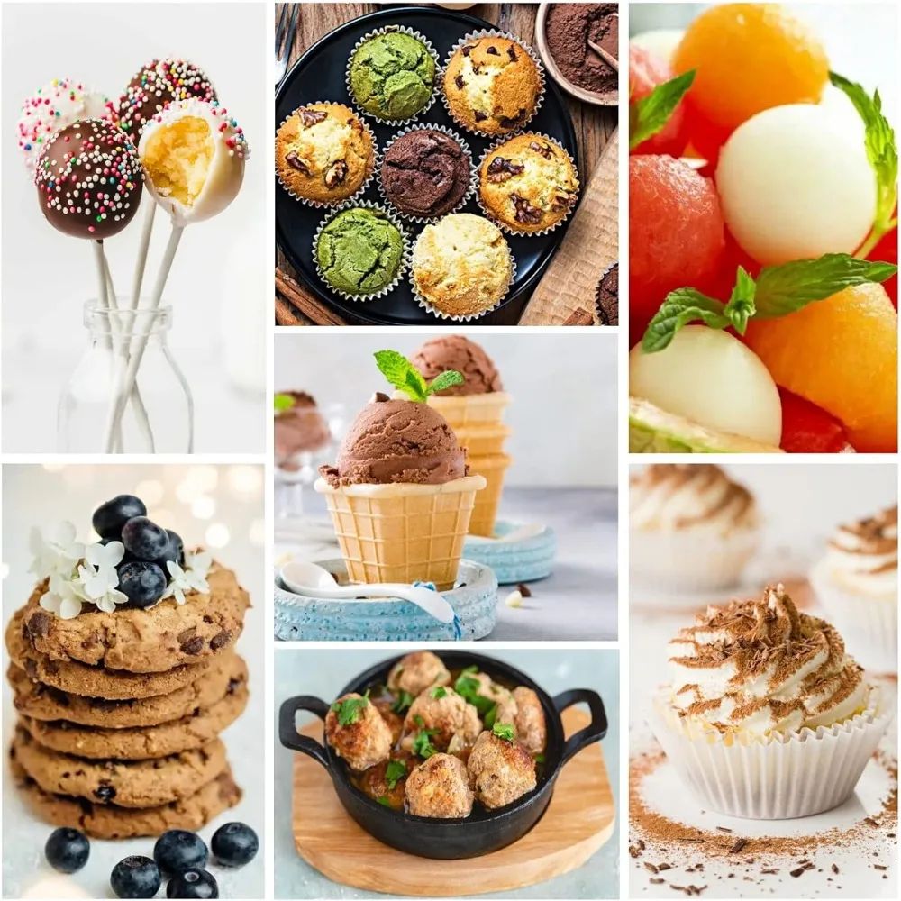 Stainless Steel Ice Cream Scoop With Spring Handle MultiPurpose Food Melon Baller Spoon 4