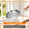 Titanium Alloy Frying Pan With Lid Uncoated NonStick Titanium Cookware For Everyday Cooking 1