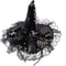 Gothic Halloween Witch Hat With Feathers Lace Elegant Witch Costume Accessory 1