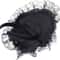 Gothic Halloween Witch Hat With Feathers Lace Elegant Witch Costume Accessory 4