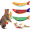 3Pack Catnip Fish Cat Toys Plush SauryShaped Interactive Toys For Kittens Indoor Cats 0