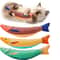 3Pack Catnip Fish Cat Toys Plush SauryShaped Interactive Toys For Kittens Indoor Cats 3