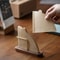Wooden Coffee Filter Holder For V60 Vertical Cone Filter Storage Stand 3