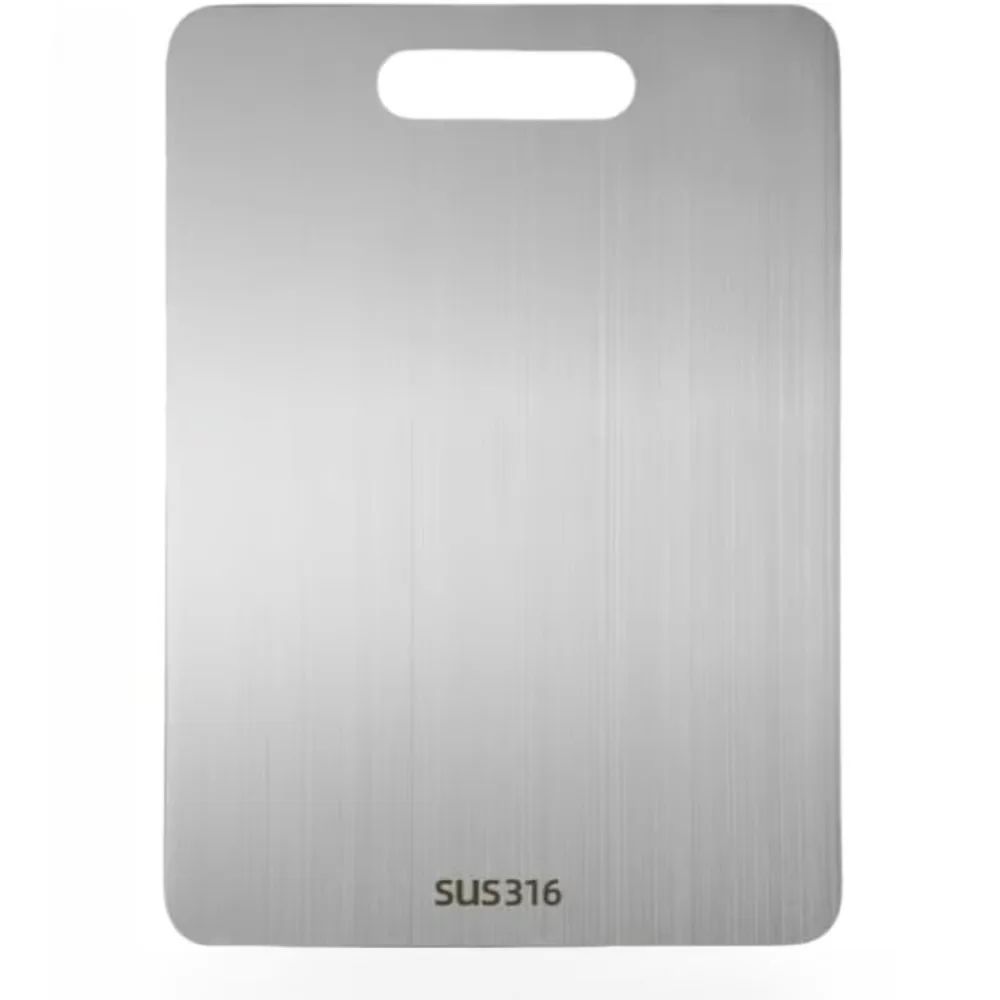 Titanium SUS316 Stainless Steel Cutting Board DoubleSided Food Grade Kitchen Board 6