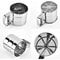 Stainless Steel Flour Sieve Cup Fine Mesh SemiAutomatic Baking Coffee Sifter 3