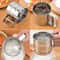 Stainless Steel Flour Sieve Cup Fine Mesh SemiAutomatic Baking Coffee Sifter 4