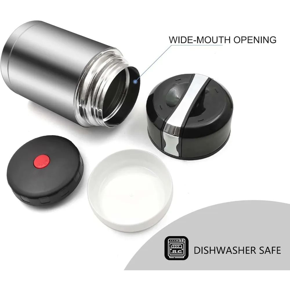 35oz Stainless Steel Soup Thermos Vacuum Insulated LeakProof Food Container For Hot Cold Meals 1