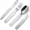 4Piece Stainless Steel Camping Cutlery Set Travel Knife Fork Spoon Bottle Opener 0