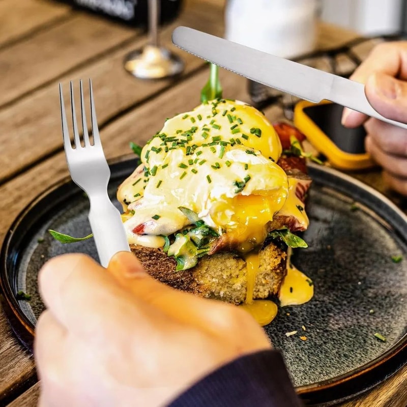 4Piece Stainless Steel Camping Cutlery Set Travel Knife Fork Spoon Bottle Opener 2