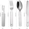 4Piece Stainless Steel Camping Cutlery Set Travel Knife Fork Spoon Bottle Opener 4