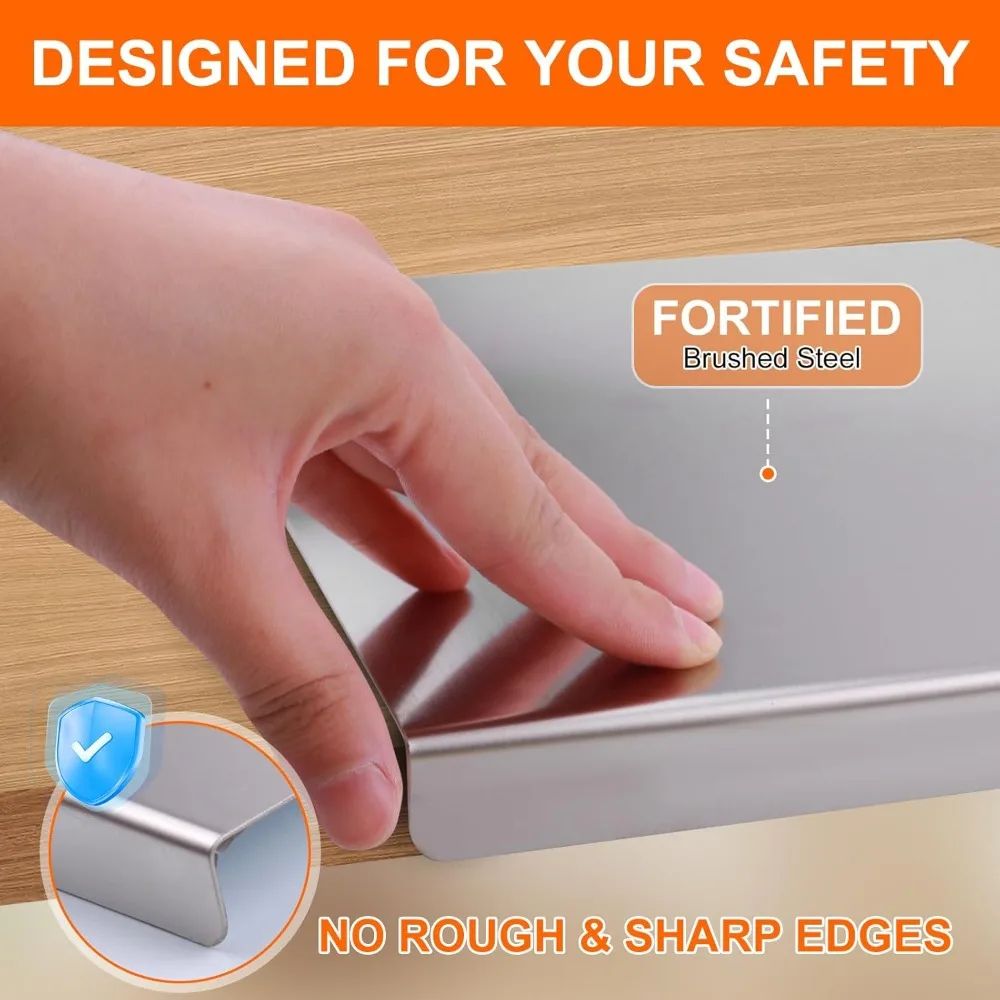 304 Stainless Steel Cutting Board Large Metal Cutting Board For Meat Vegetables Baking 3