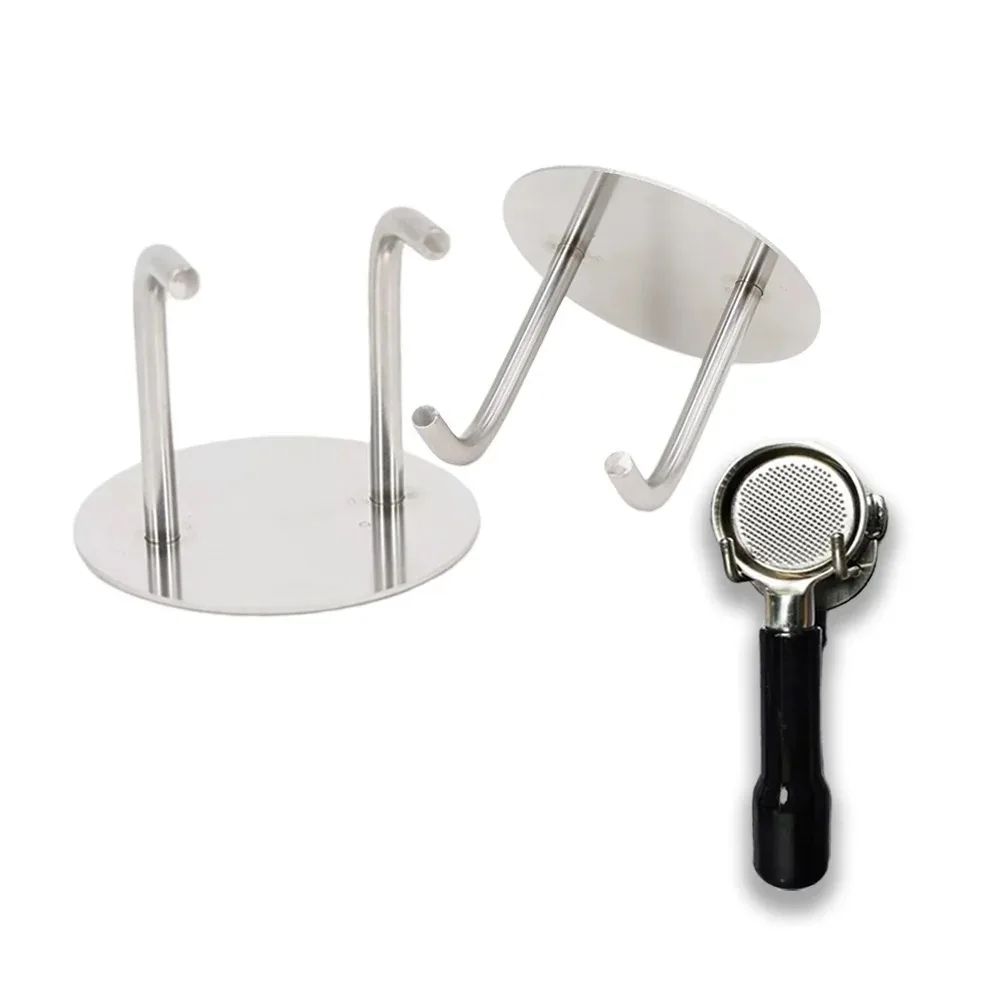 SelfAdhesive Bottomless Portafilter Wall Rack Coffee Portafilter Holder For 5158mm Espresso Tools 0