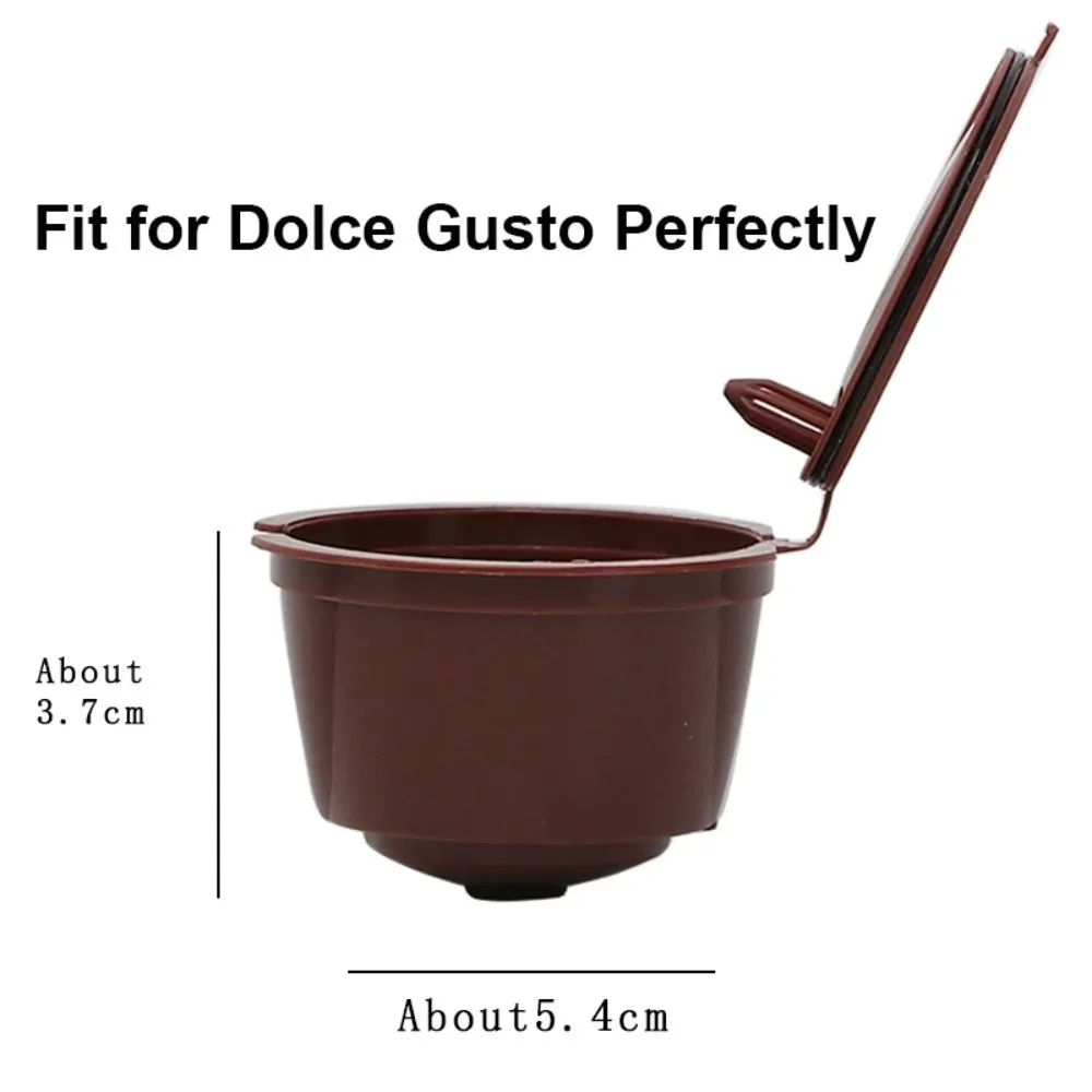 10Pack Reusable Dolce Gusto Capsules Refillable Coffee Pods With Spoon Cleaning Brush 3