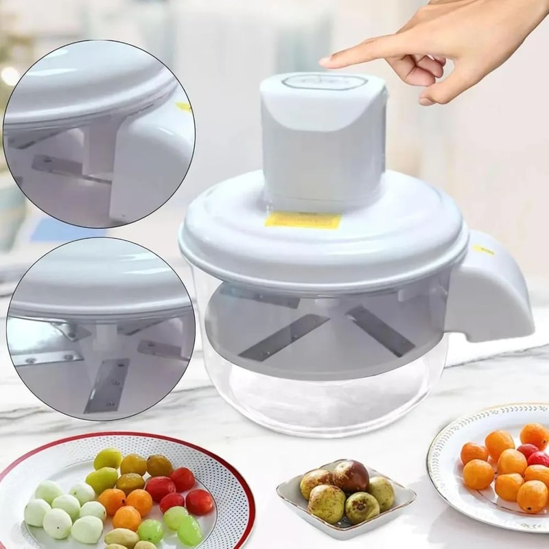 Rechargeable Electric Fruit Peeler Stainless Steel Grape Vegetable Peeling Tool 1