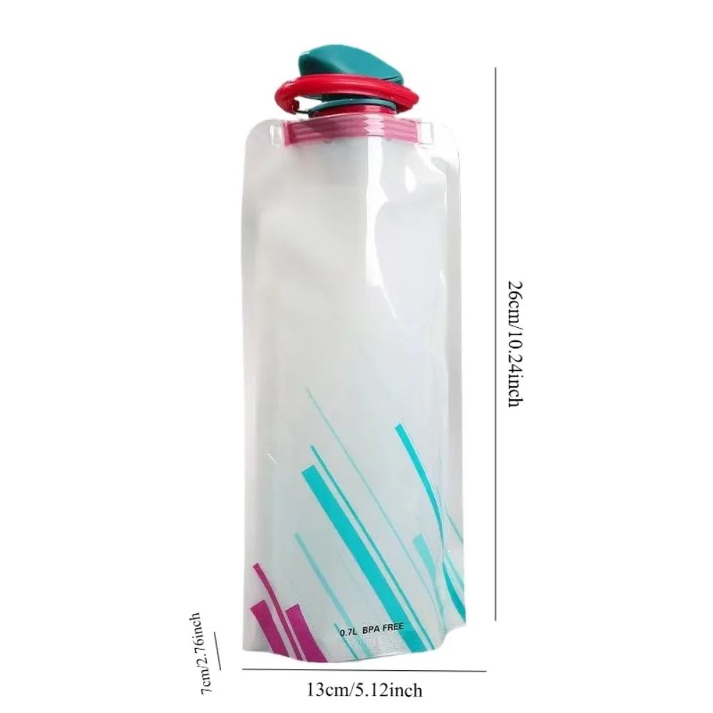 23oz Collapsible Water Bottle BPAFree Reusable Hydration Bottle For Travel Hiking Camping 1