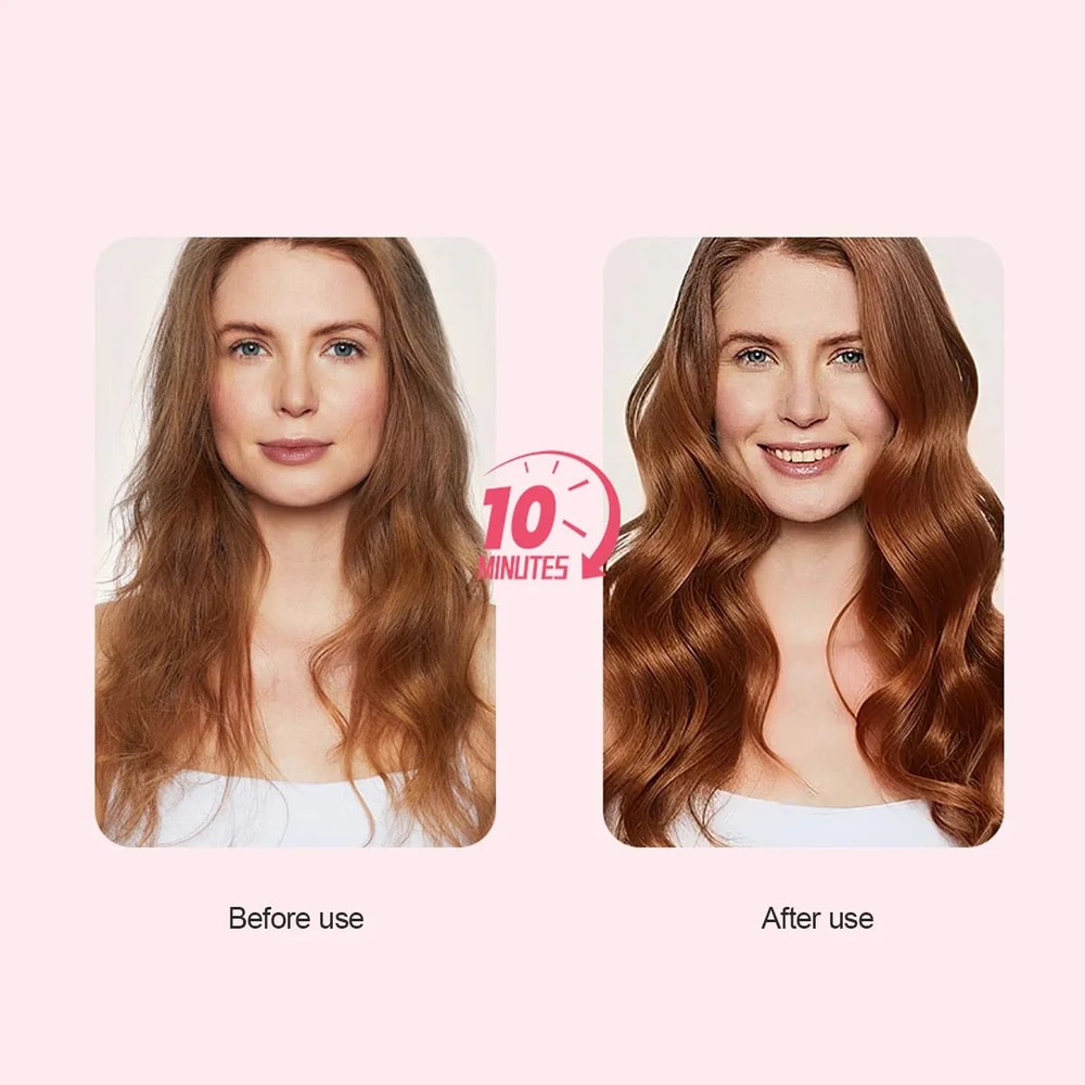 Fluffy Hair Straightening Comb 2in1 Straightener Curler For Bangs And Inner Curls 3