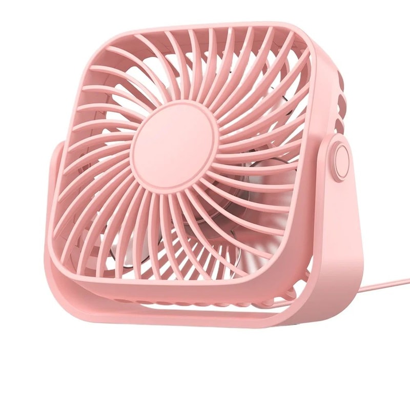 USB Mini Desk Fan Compact Wired Desktop Table Fan For Office Dorm Home 4