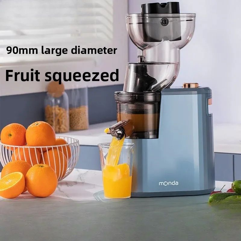 Household Slow Juicer With Large Caliber Feed Chute Cold Press Juice Extractor With Pulp Separatio 1