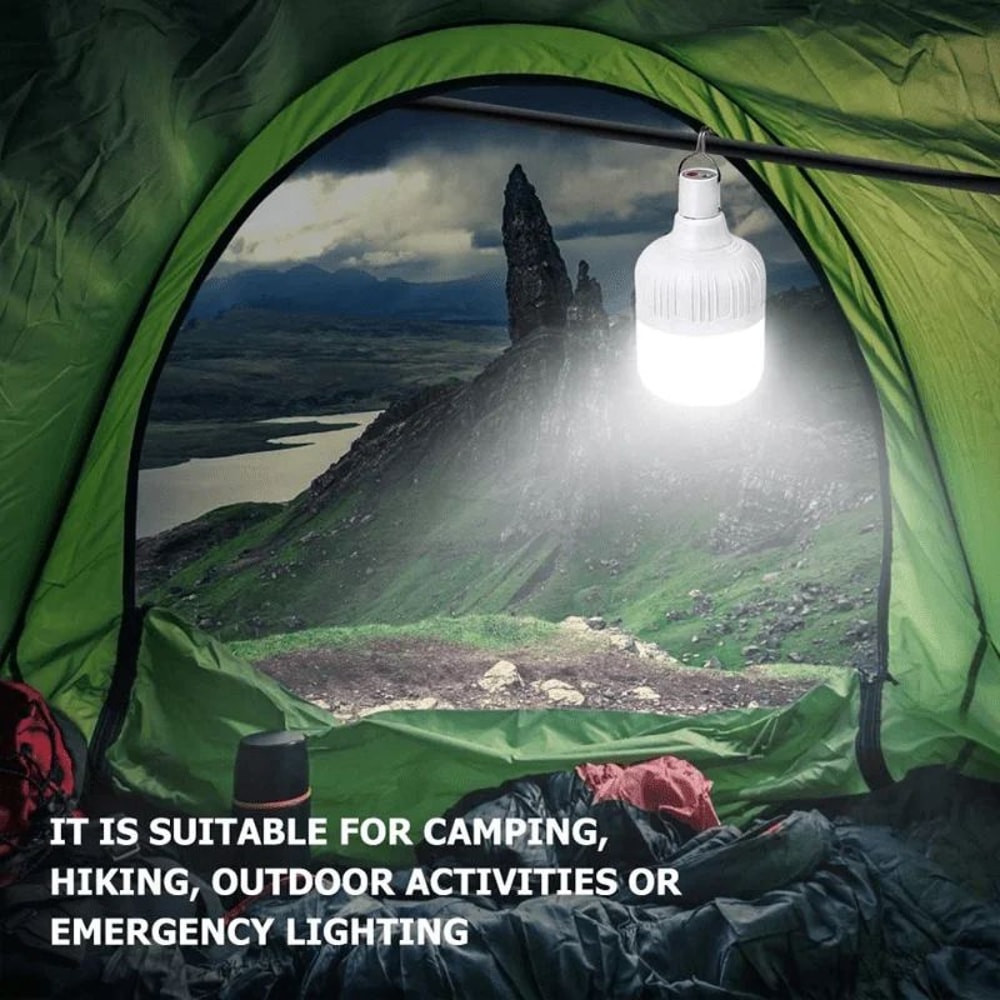 Super Bright USB Rechargeable LED Tent Light 5Mode Portable Camping Emergency Lantern 2