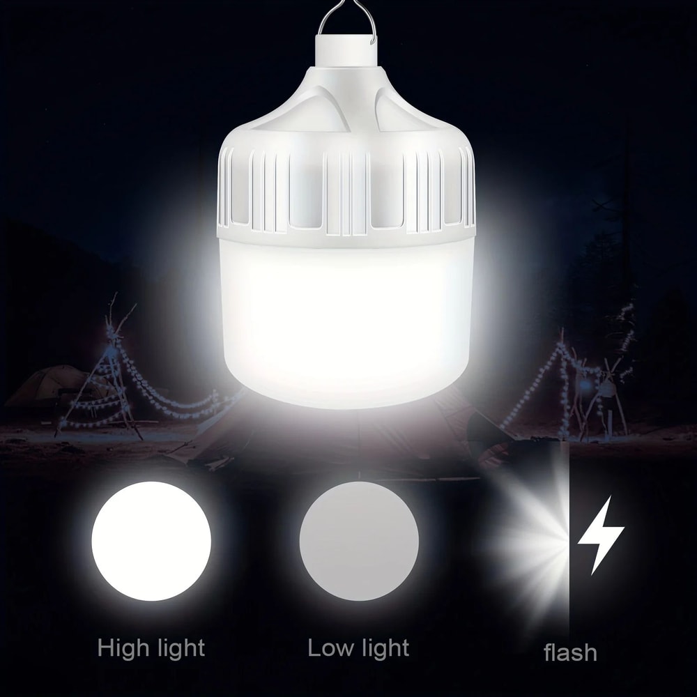 Super Bright USB Rechargeable LED Tent Light 5Mode Portable Camping Emergency Lantern 3