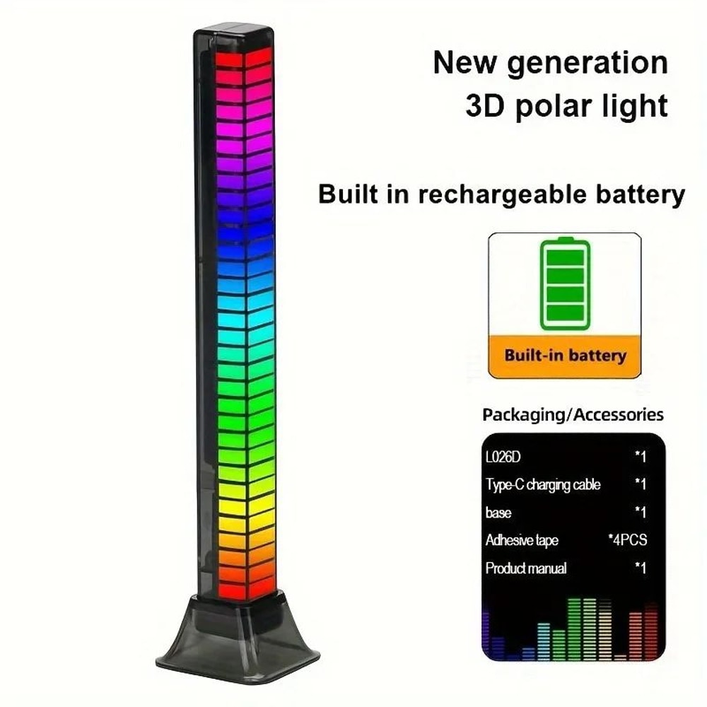 Colorful Sound Rhythm Smart LED Light Bar USB Gaming Room Ambient Lighting 2