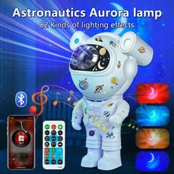 kids astronaut galaxy projector night light with remote – diy star nebula lamp with 360° adjustable design