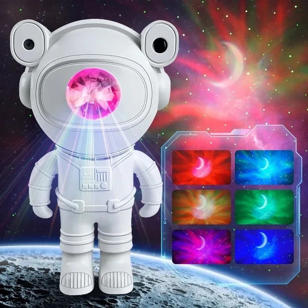 Kids Astronaut Galaxy Projector Night Light With Remote DIY Star Nebula Lamp With 360 Adjustable D 2
