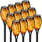 12 LED Solar Flame Torch Lights Waterproof Outdoor Garden Lights For Yard Pathway And Holiday Decor 0