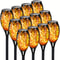 12 LED Solar Flame Torch Lights Waterproof Outdoor Garden Lights For Yard Pathway And Holiday Decor 0