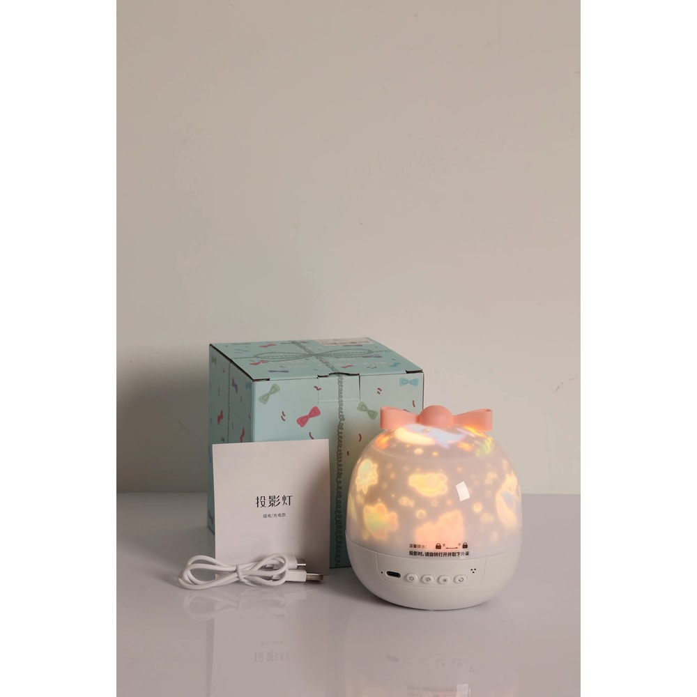 Rotating Star Projector Night Light Rechargeable Bedroom Lamp With Film Sheets For Kids And Home At 5