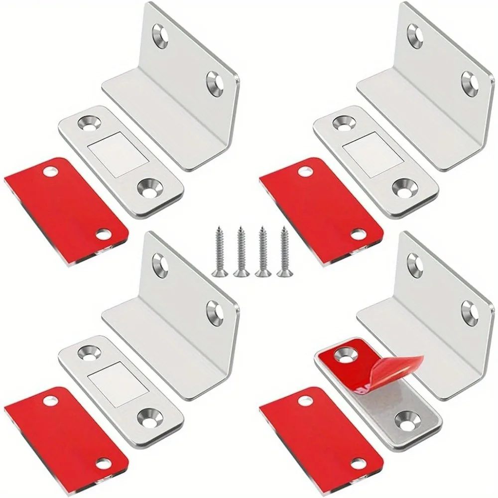 Strong Magnetic Door Stopper Set Magnetic Door Catch For Cabinets Cupboards Furniture 5