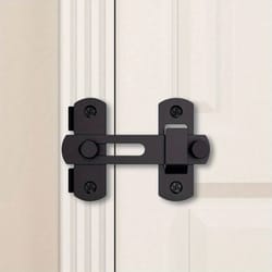stainless steel barn door lock - sliding door latch with 0°/180° flip for bathrooms, garages & pet doors