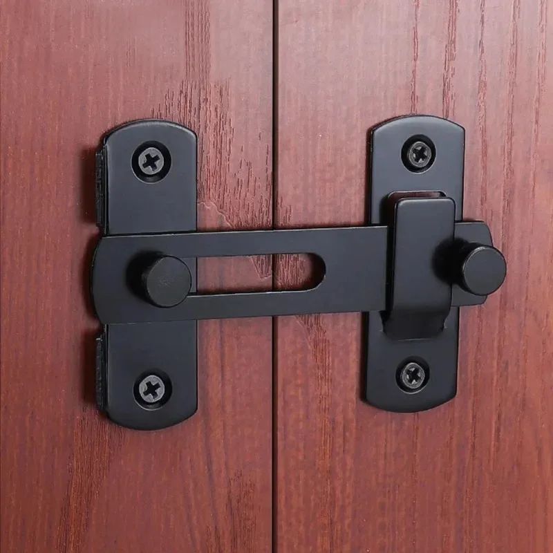 Stainless Steel Barn Door Lock Sliding Door Latch With 0180 Flip For Bathrooms Garages Pet Doors 3