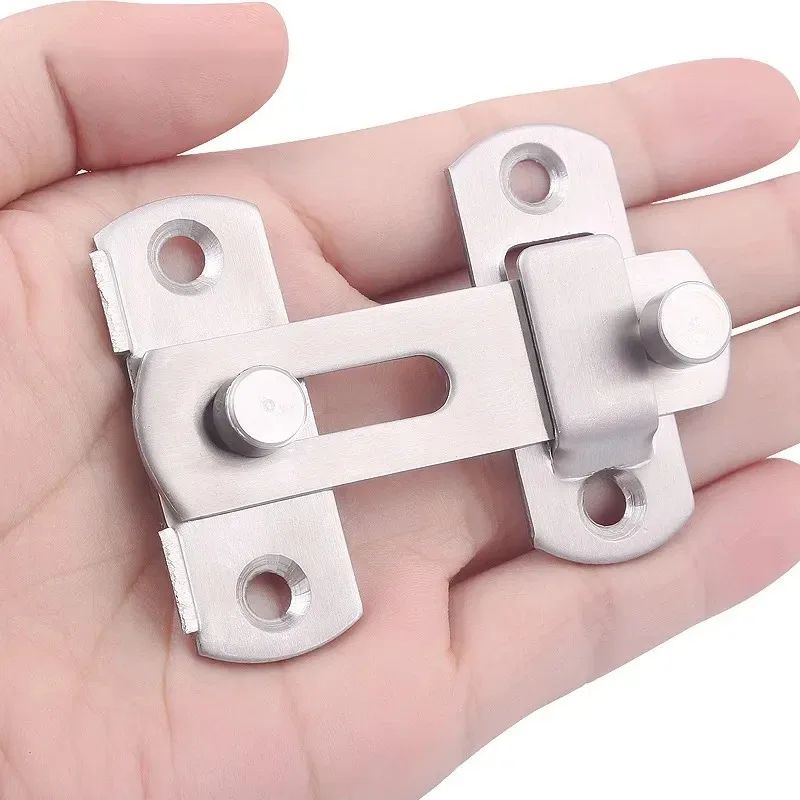 Stainless Steel Barn Door Lock Sliding Door Latch With 0180 Flip For Bathrooms Garages Pet Doors 5