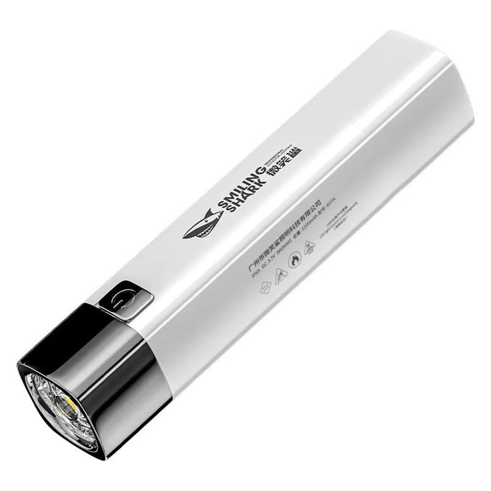 2in1 Mini Tactical Flashlight Power Bank LED Flashlight Power Bank With 400LM Brightness USB Rech 4