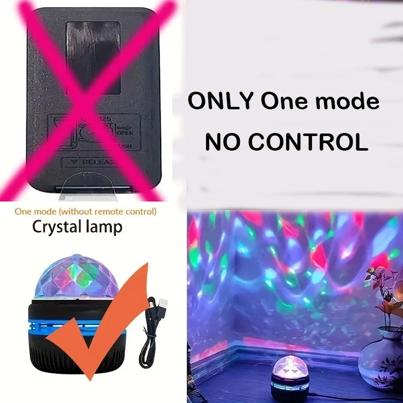 Galaxy Star Projector Night Light Star Projector Light With Ocean Wave Effect 7Color Room Ambienc 6