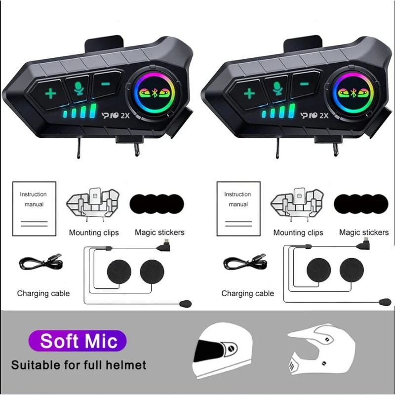 Kebidumei YP10 Bluetooth Motorcycle Helmet Intercom Motorcycle Helmet Intercom With Bluetooth 53 6