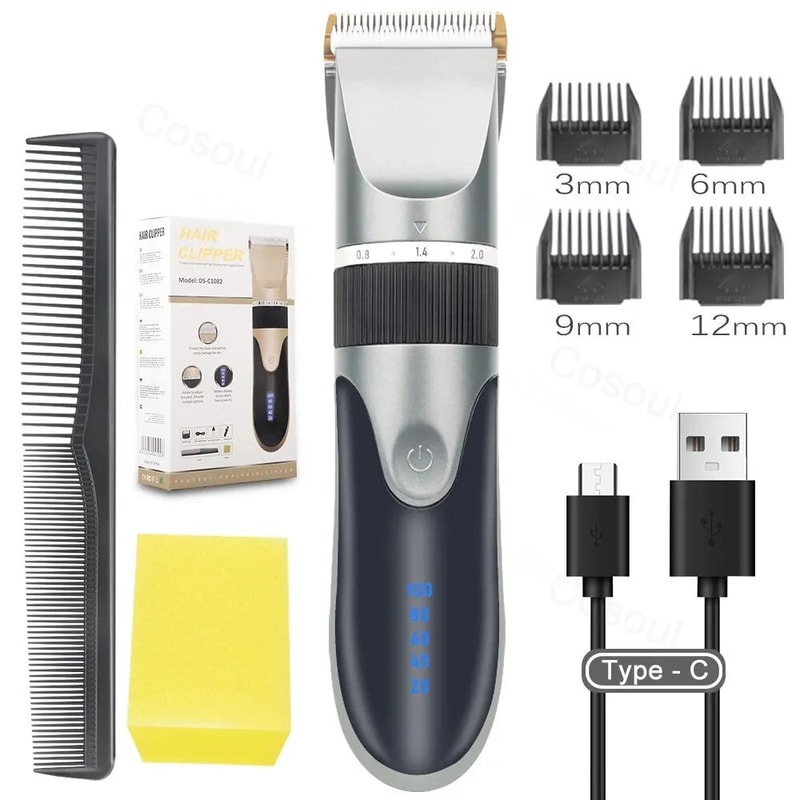 Professional Cordless Hair Clipper Electric Hair Clipper With Precision Blades For Men Kids Home 5