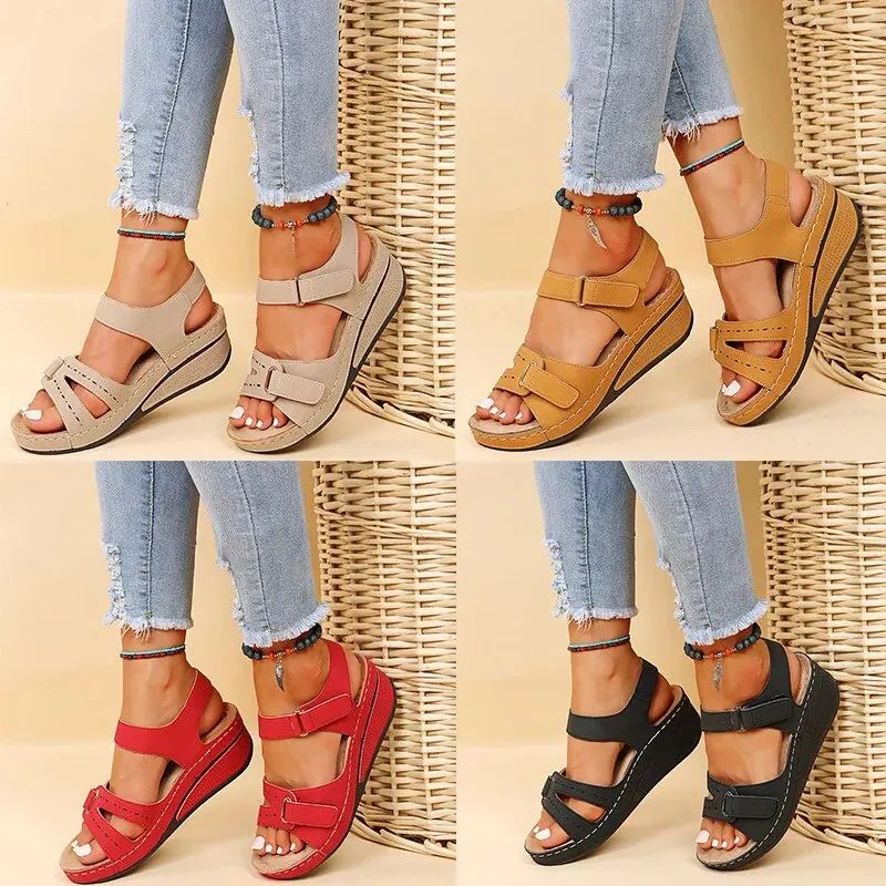 Summer Wedge Platform Sandals For Women Women Wedge Sandals Lightweight NonSlip Beach Shoes 5